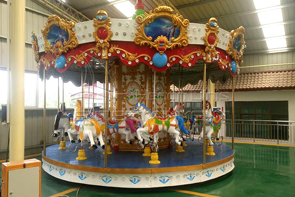 luxury vintage carousel merry go round popular with 3-15 years old kids